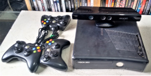 Console Xbox 360 S + 3 Joystick + 1 Kinect - Ver Descrição