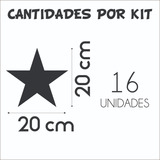 Vinilo Moderno - Forma Estrella 20 Cm - Diseño - Decoracion