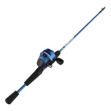 Pesca Zebco Slingshot Combo Caña Y Reel Azul Spincast