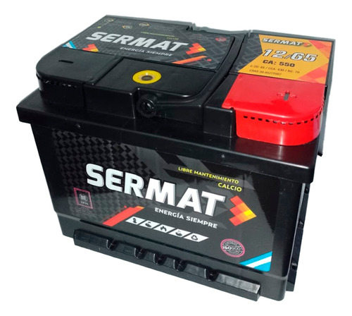 Bateria Sermat 12x65 Corsa - Gol - Sandero - Ecosport - Clio