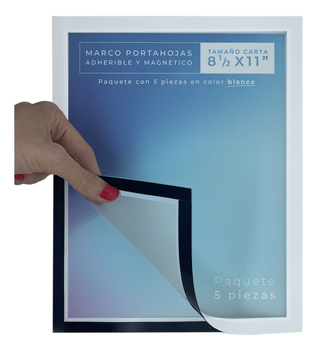 Marcos Magnéticos P/ Impresos Tamaño Carta Paquete De 5 Pzs