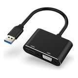 Adaptador Usb A Hdmi Vga Convertidor Hd 1080p + Audio