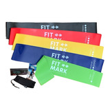 Set Kit Bandas Fitness Isometricas Acc. Ejercicio Fit Mark ®