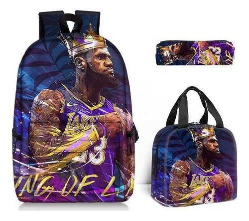 Conjunto De Mochila Casual De Basquete Kobe Brayant 3 Peças