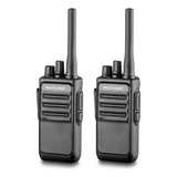 Walkie Talkie Multilaser - Alcance De Até 2km - Re020 Bandas De Freqüência Não Informado Cor Preto