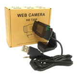 Câmera Web Hd 720p Usb Notebook Pc Stream Video Audio Barata