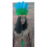 Cocar Indigena Brasileiro Xamanismo Penacho Umbanda Caboclo
