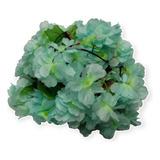 Enredadera Artificial Flor Azul Verdoso