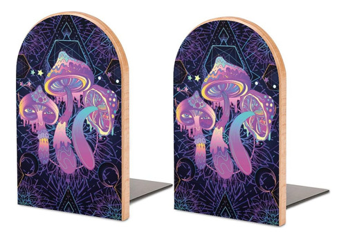 Hon-lally Magic Mushrooms Psychedelic Art Pattern De Madera