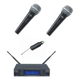 Kit De 2 Micrófonos Inalambricos  Shure Sv100 Con Base K8038