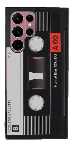 Funda Para Galaxy Casette Musical Negro Rojo Gris Moda