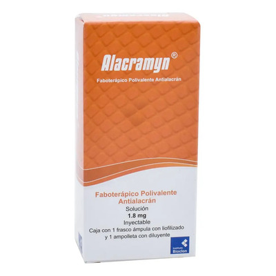 Alacramyn Solución Inyectable, 1 Frasco Ámpula + 1 Ampolleta Solvente 5 Ml | Envío gratis