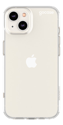 Capa Capinha Gocase Para Todos iPhone - Clear Logo White