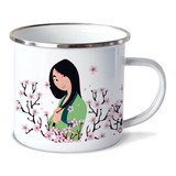 Taza Disney Mulán Flores De Peltre (10oz=300ml)