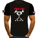 Camisa Camiseta Banda Pearl Jam Alive Rock Classico Anos 90