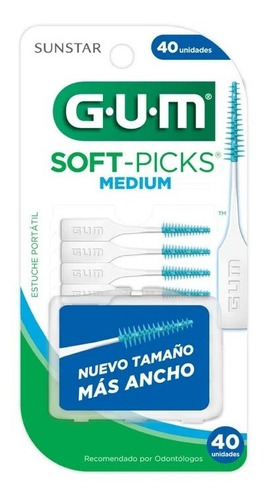 Palillos Dentales Gum Soft-picks Medium 40 U