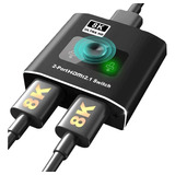 Conmutador Splitter Hdmi 2x1 Bidireccional 8k 60hz 4k 120hz