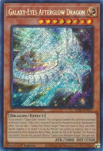 Dragón Resplandor De Ojos Galácticos Secret Raro Yugioh