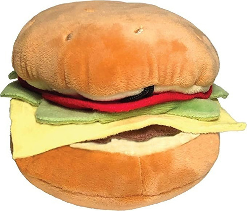 Peluche Para Perro En Forma De Hamburguesa Tamaño S 3.5 Inch