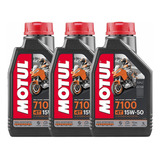 Aceite Moto 4t 7100 15w50 100% Sntetico Motul 3l