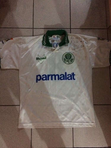 Camisa Palmeiras Parmalat Rhumell N°8 Autografada