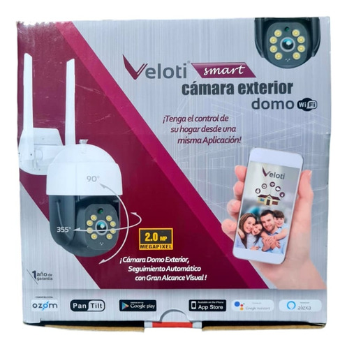 Camara Seguridad Inteligente Veloti Smart Tipo Domo Exterior