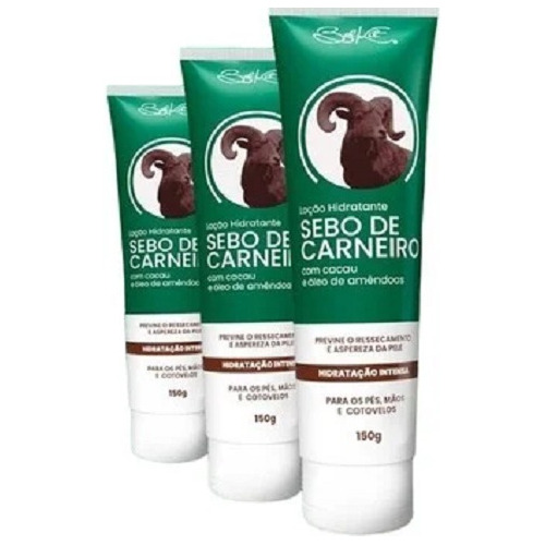 12 Un Creme Loção Hidratante Sebo De Carneiro Belkit 150g