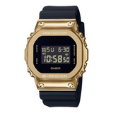 Reloj Casio Dorado Gm-5600g-9 Original Para Hombre E-watch Color De La Correa Negro Color Del Fondo Negro
