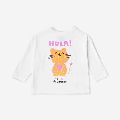 Remera Manga Larga Nena Niña Marca Grisino Estampada 