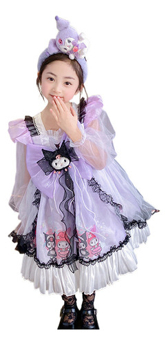 Gh Vestido Princesa Kuromi, Vestido Cumpleaños Para Niña