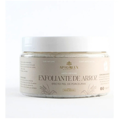 Jabón Exfoliante Con Arroz Ácido Kójico Apigreen 250g Para El Cuerpo | MercadoLibre