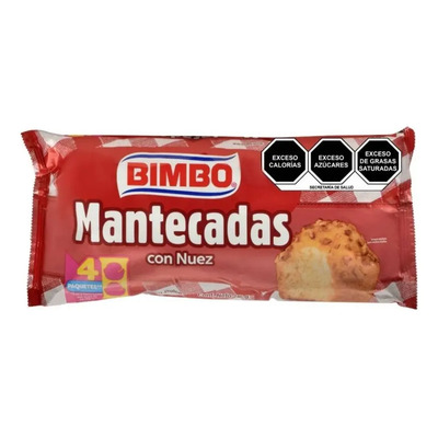 Mantecadas Bimbo Con Nuez Multipack 246 G