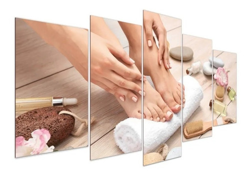 Kit Quadros Decorativos Mdf Manicure Pedicure Beleza Salão