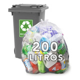 Saco De Lixo 200 Litros Transparente 3,5 Micras Com 100un