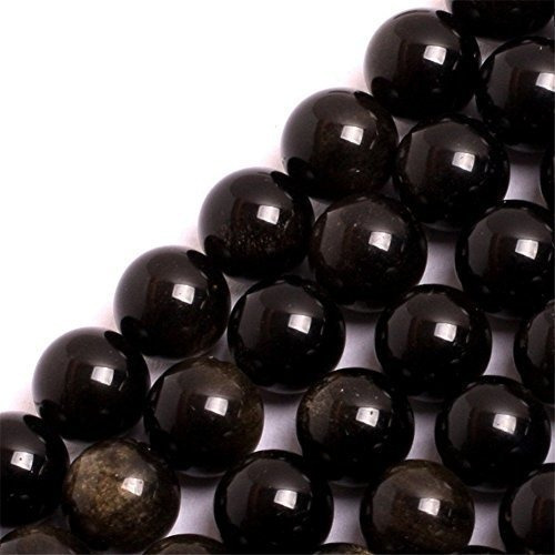 Joyas De Piedras Preciosas De Obsidiana De Oro 10