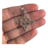 Dije Nudo De Bruja Wicca Protector 2.7cm Plata 925