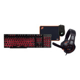 Combo Game Thunder Teclado Headset Mouse  Mousepad Oex Tm306