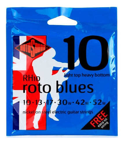 Encordado Rotosound Rh10 Blues Light Top-heavy  010-052