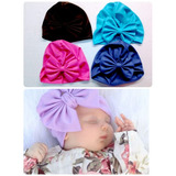 Gorro Turbante Bebé Niña Con Moño Headwrap 12pz