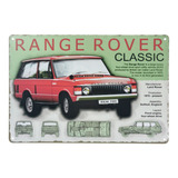Letrero Cartel Land Rover Autos Regalo Colección 20x30cm