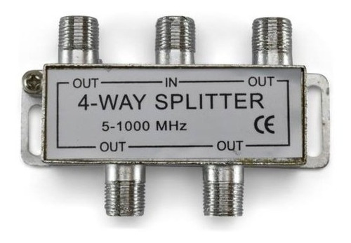 Derivador Splitter Señal Coaxil Digital 4 Salidas 1 Ghz