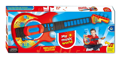 Guitarra Para Niños Musical Eléctrica Con Botones 
