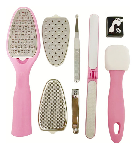 Set 8 Piezas Pedicure Cuidado Pies Profesional Quita Callos