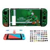 Acrilico Yoshi + Vidrio Templado+ 2 Grips Nintendo Switch