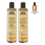 Kit Shampoo Y Acondicionador Argan Gd3 Sin Sulfatos 300 Ml