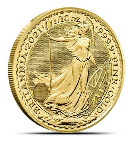 Moneda De Oro Britannia 1/10 Onz. Ley .9999 2021