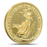 Moneda De Oro Britannia 1/10 Onz. Ley .9999 2021