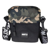 Shoulder Bag Wats Ripstop Preto Camuflada