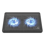 Base Cooler 2 Ventiladores Led Para Notebook Hasta 15.4