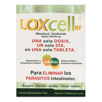 Caja Con 1 tableta 300 mg 400mg Loxcell NF | Envío gratis